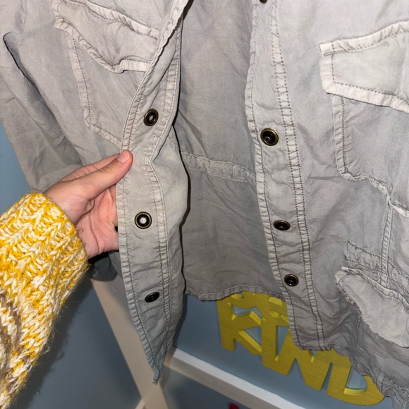 Sanctuary Gray Button-Up Jacket - Picture 4 of 6